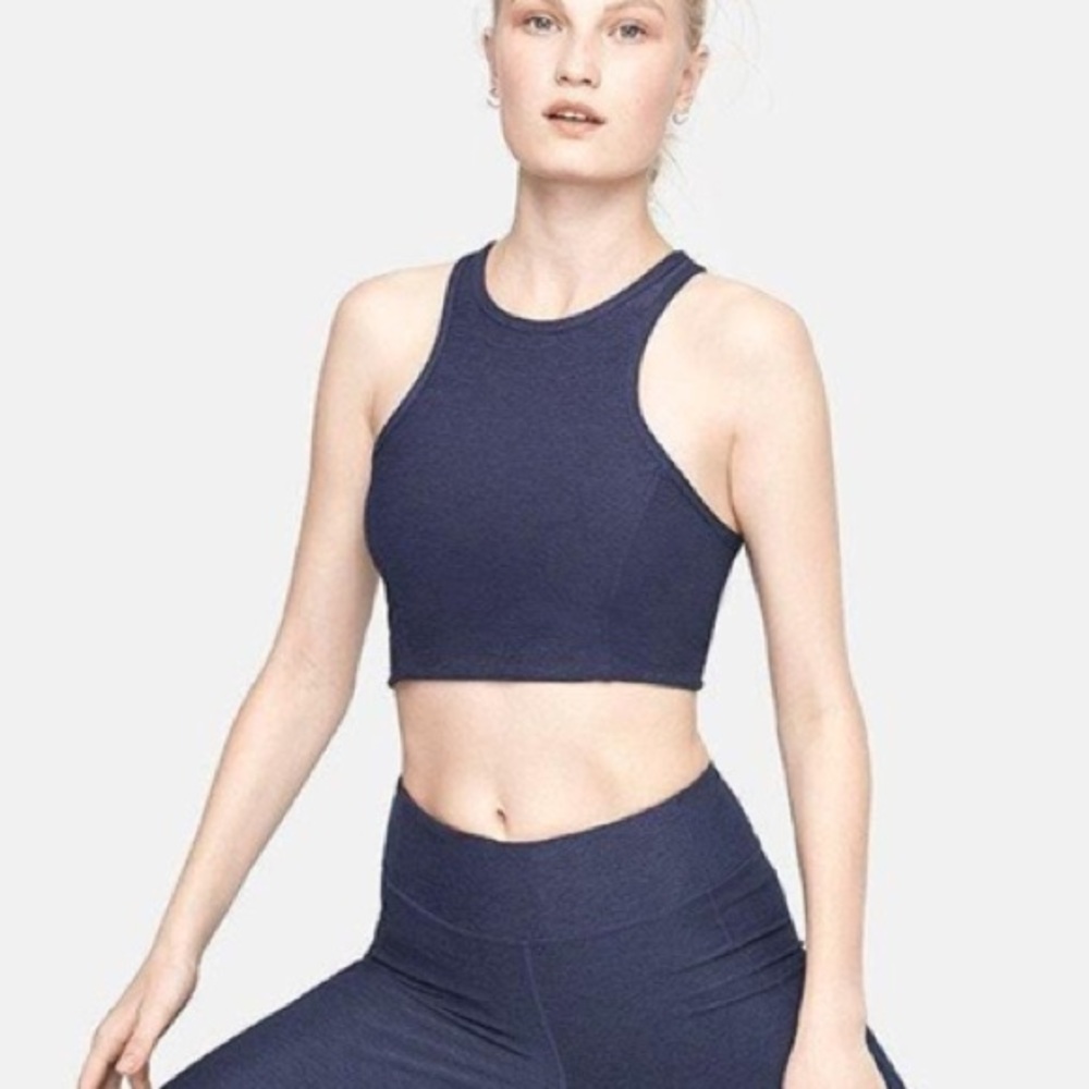 NWT Outdoor Voices Athena Crop Top in Navy